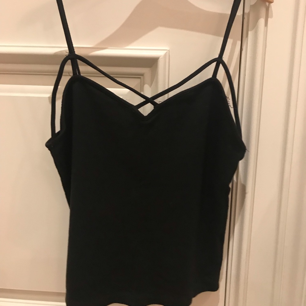 black vintage brandy tank top